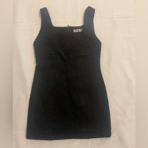 Katie J NYC Girls Tween Black Sleeveless Tweed Dress Size Large